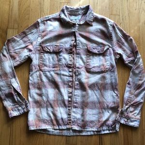 Urban Outfitters Acid Wash Flannel Button-up